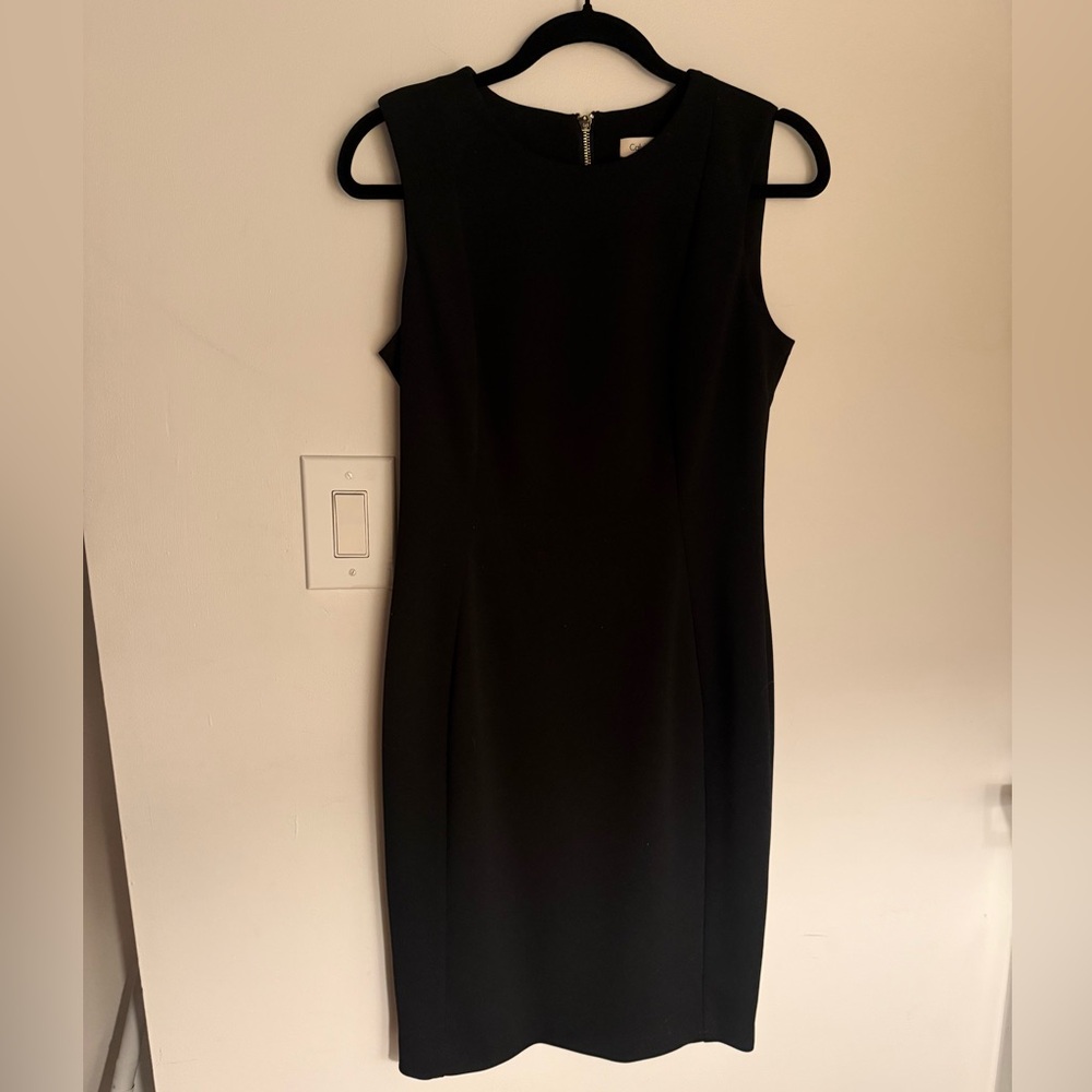 Calvin Klein Black Dress High Neckline